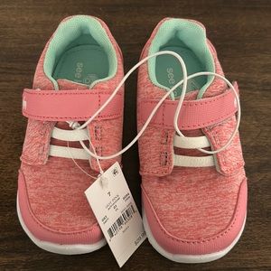 Toddler Girl’s size 7 See Kai Run Basics Stryker Sneakers PINK